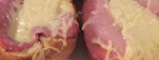 горячие булочки с яйцом, сыром и ветчиной на завтрак. Шаг 6