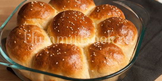 Итальянские булочки Данубио с сыром и ветчиной