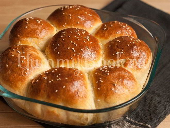 Рецепт итальянских булочек данубио с сыром и ветчиной