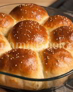 Итальянские булочки Данубио с сыром и ветчиной