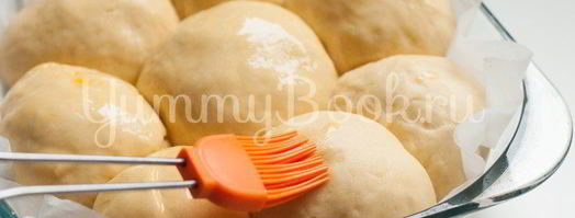 итальянские булочки данубио с сыром и ветчиной. Шаг 12