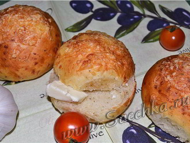 Рецепт хлебных сырных булочек