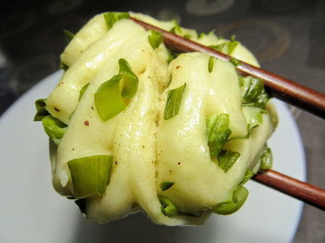 Рецепт китайских паровых булочек с зеленым луком