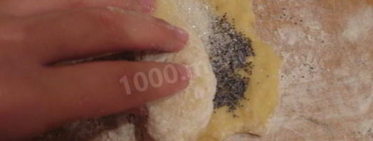 красивые булочки с маком из дрожжевого теста. Шаг 13