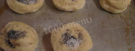 красивые булочки с маком из дрожжевого теста. Шаг 17