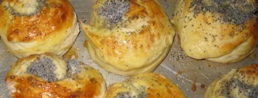 красивые булочки с маком из дрожжевого теста. Шаг 20