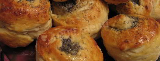 красивые булочки с маком из дрожжевого теста. Шаг 21