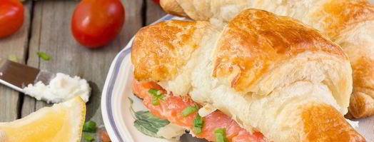 круассан с семгой и сливочным сыром. Шаг 5