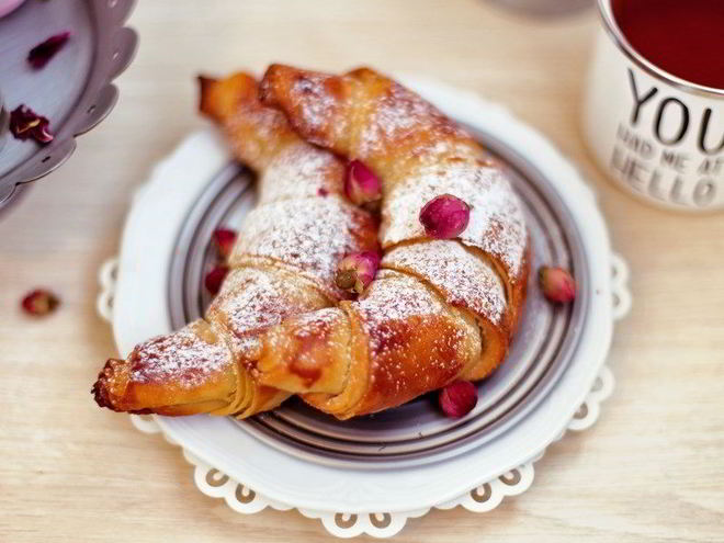 Рецепт круассанов с марципановой начинкой