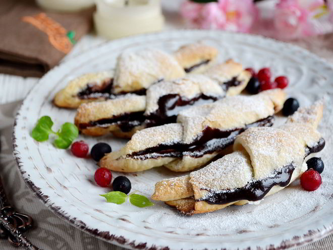 Рецепт круассанов с нутеллой