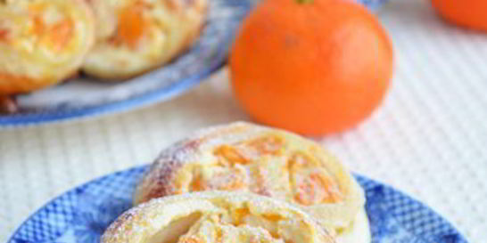 Мандариново-творожные булочки