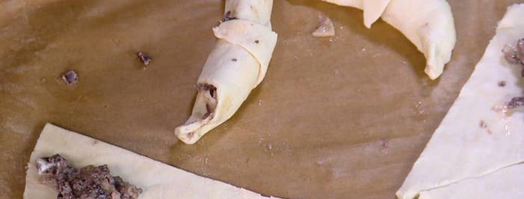 мини-круассаны с оливками. Шаг 8