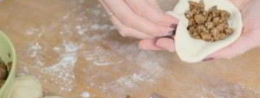 паровые булочки с начинкой. Шаг 4