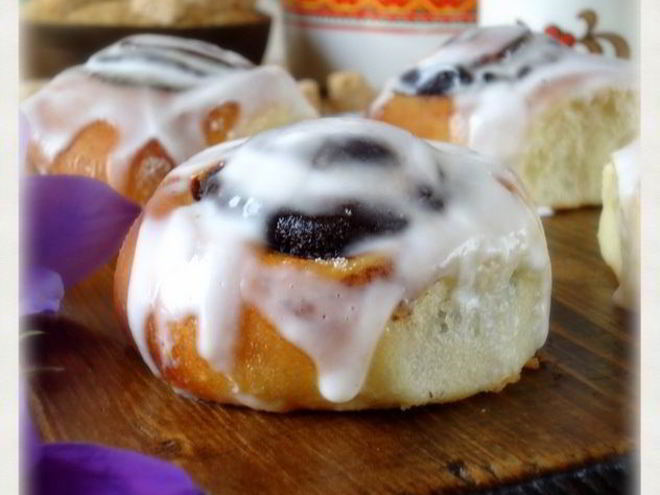 Рецепт плюшки с черемухой