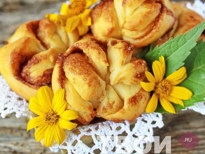 Рецепт плюшек с корицей