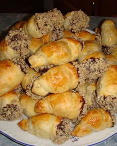 Полукруассаны с шоколадом