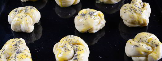 сладкие булочки из дрожжевого теста. Шаг 12