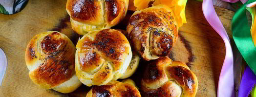 сладкие булочки из дрожжевого теста. Шаг 14