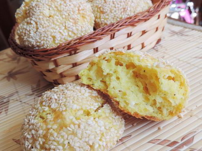 Рецепт творожно-сырных булочки без дрожжей