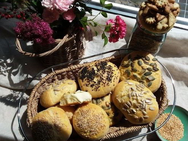 Рецепт творожных булочек к завтраку