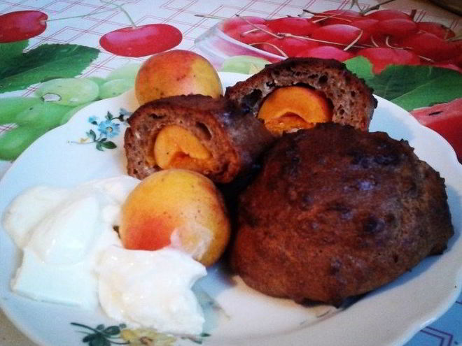 Рецепт творожных булочек с абрикосами