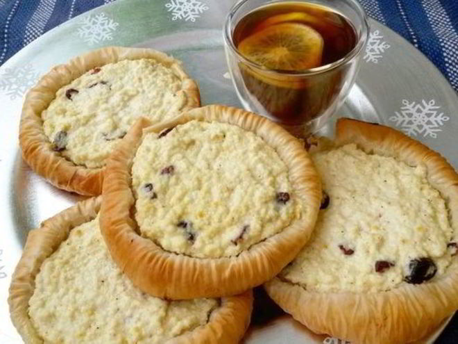 Рецепт творожных ватрушек из теста фило