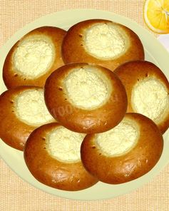 Ватрушки с творогом на кислом тесте