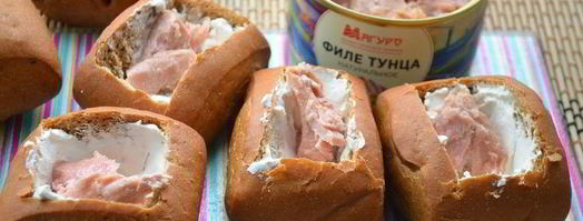 закусочные булочки с тунцом. Шаг 2