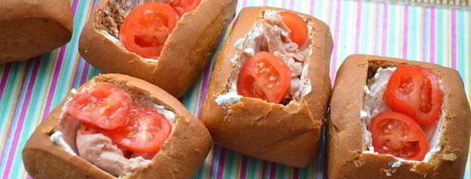 закусочные булочки с тунцом. Шаг 3