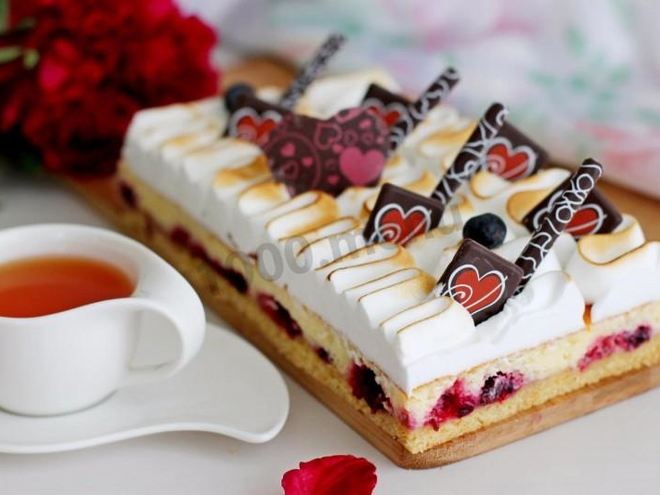 Рецепт али чизкейк с меренгой