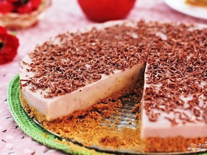 Рецепт бананового чизкейка с маскарпоне