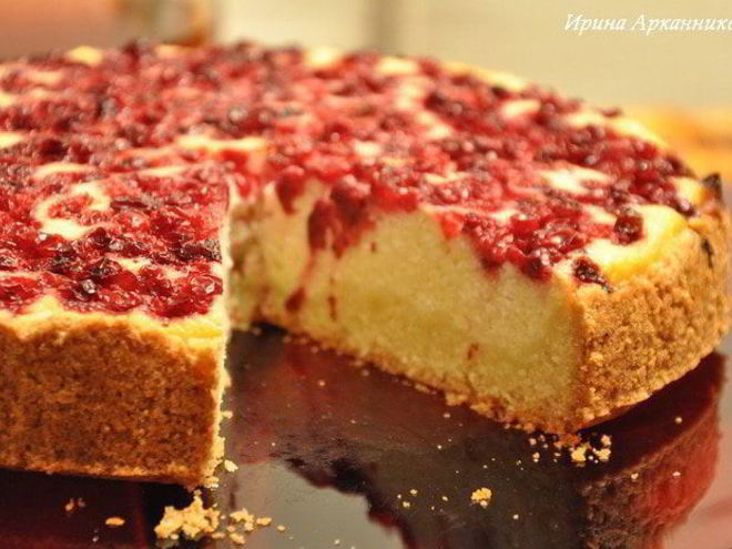 Рецепт брусничного чизкейка