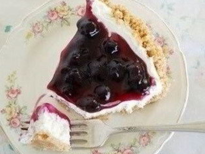 Рецепт черничного чизкейка без выпечки