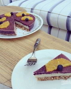 Черничный чизкейк с орехами