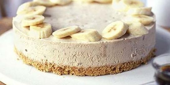 Чизкейк банановый с творогом без выпечки