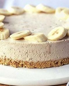 Чизкейк банановый с творогом без выпечки