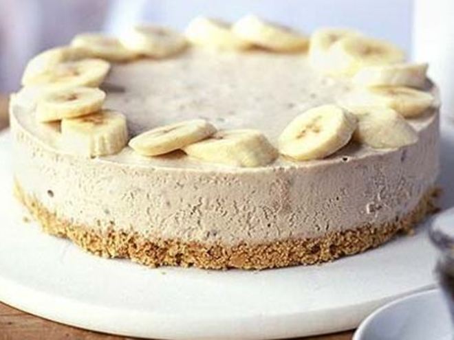 Рецепт чизкейка бананового с творогом без выпечки