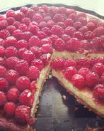 Чизкейк из рикотты с малиной