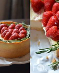 Чизкейк из рикотты с выпечкой