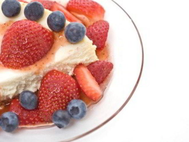 Рецепт чизкейка из рикотты со свежими ягодами