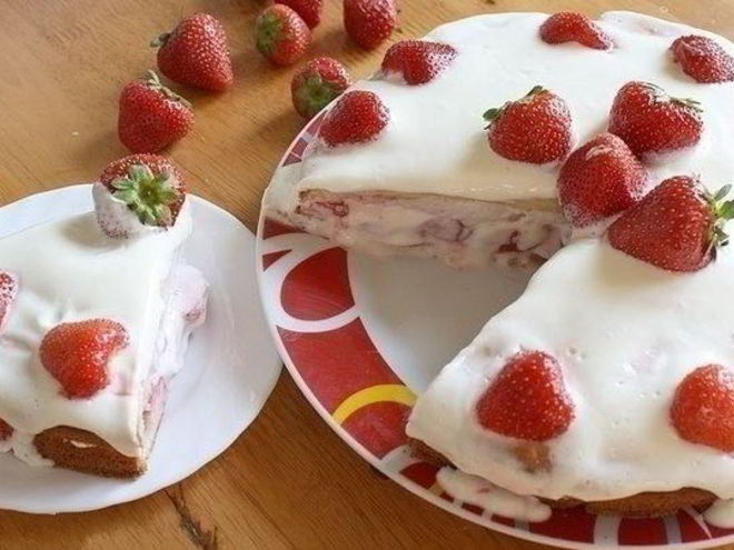 Рецепт чизкейка из творога с ягодами