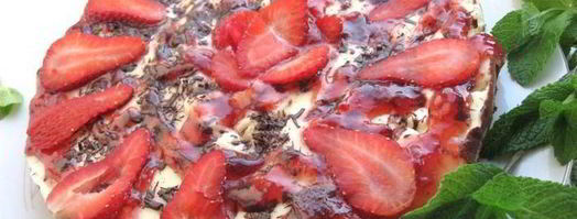 чизкейк клубника с шоколадом. Шаг 8