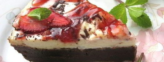 чизкейк клубника с шоколадом. Шаг 10