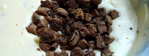 чизкейк с батончикамимарс. Шаг 3