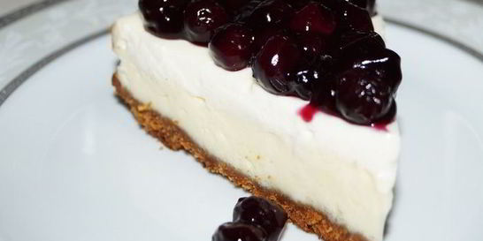 Чизкейк с черникой