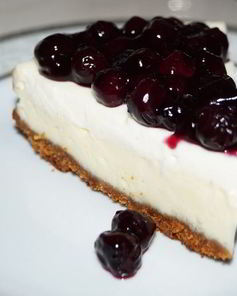 Чизкейк с черникой