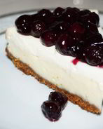 Чизкейк с черникой