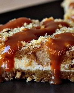 Чизкейк с хлопьями и яблоком