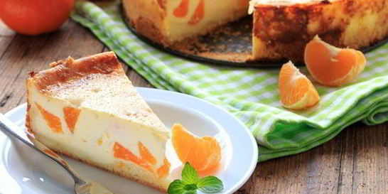 Чизкейк с мандаринами