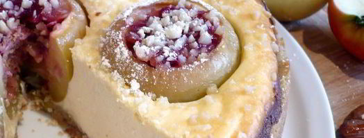 чизкейк с печеными яблоками. Шаг 7